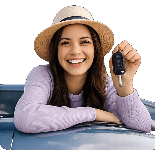 Happy traveler with no admin charges on their Orlando car rental modification