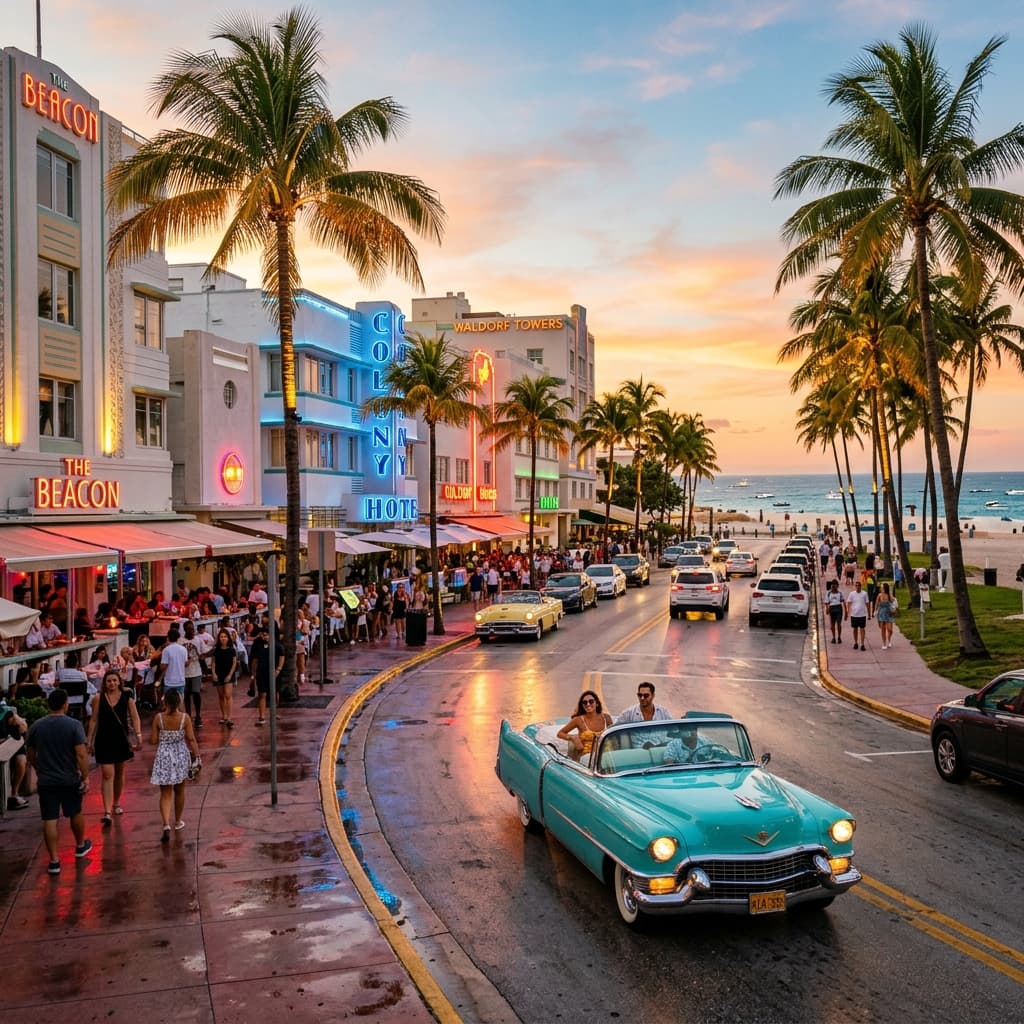 Luxury and economy car rentals in Miami, Florida